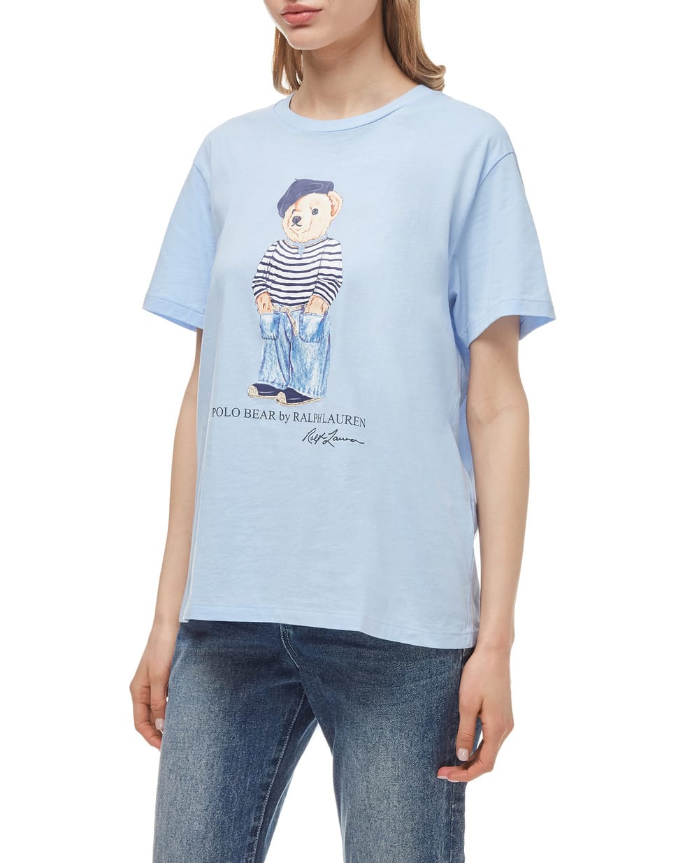 Футболка Polo Ralph Lauren 211792196002, голубой цвет • Купить в интернет-магазине Kameron