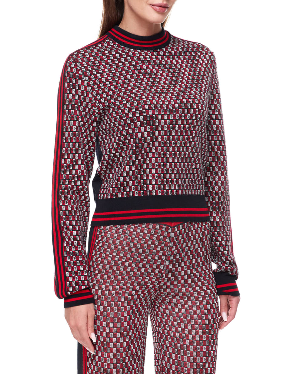 Шерстяной джемпер Balmain BF1KA003KE94, разноцветный цвет • Купить в интернет-магазине Kameron
