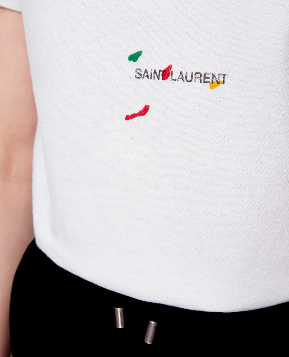 Футболка Saint Laurent 686229-Y36QP, белый цвет • Купить в интернет-магазине Kameron