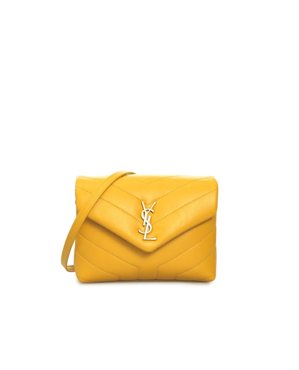 Кожаная сумка Loulou Toy Saint Laurent 678401-DV707, желтый цвет • Купить в интернет-магазине Kameron