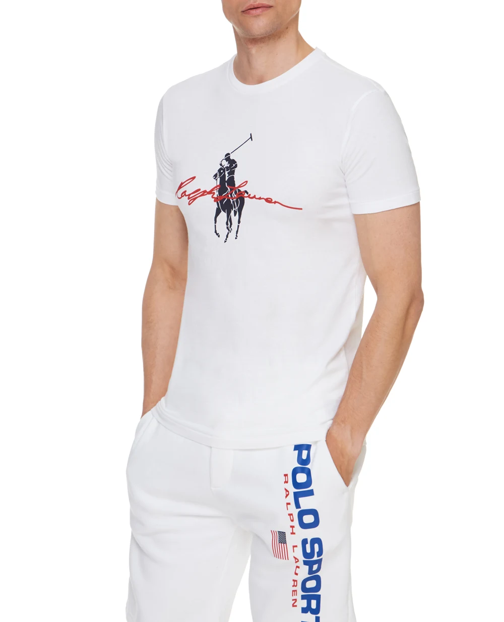 Футболка Polo Ralph Lauren 710839050001, белый цвет • Купить в интернет-магазине Kameron