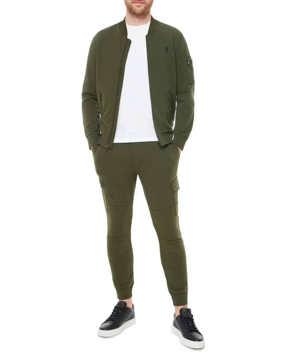 Спортивная кофта (костюм) Polo Ralph Lauren 710881521004, зеленый цвет • Купить в интернет-магазине Kameron