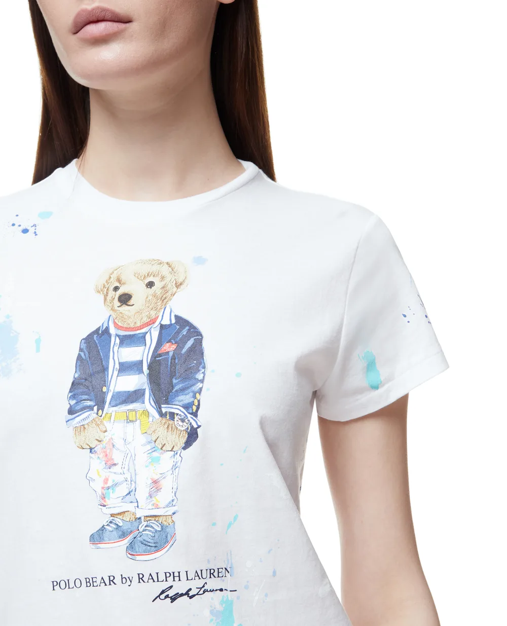 Футболка Polo Bear Polo Ralph Lauren 211856643001, белый цвет • Купить в интернет-магазине Kameron