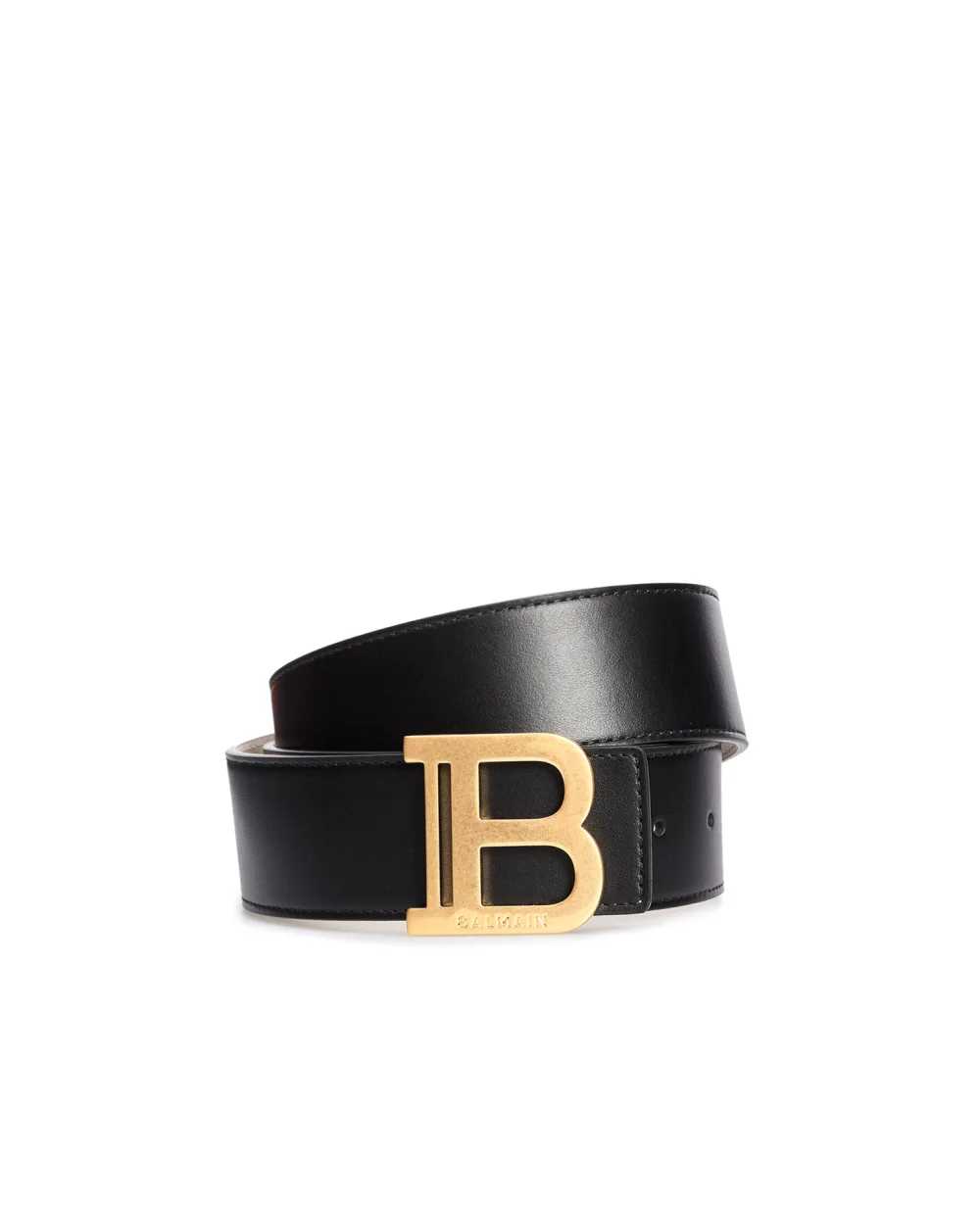 Кожаный ремень Balmain AN1WJ002LVTL, черный цвет • Купить в интернет-магазине Kameron