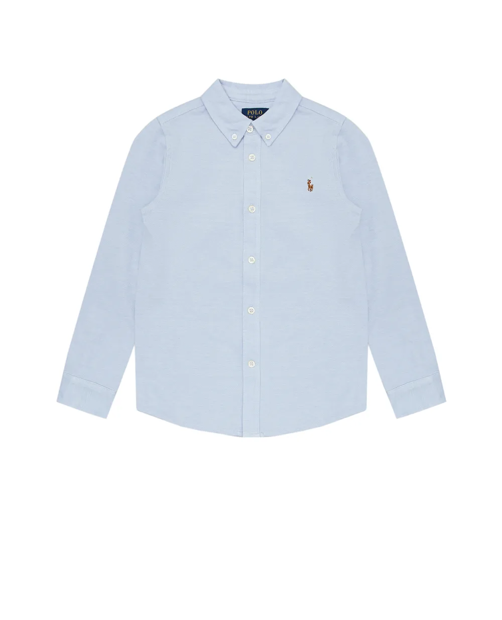 Детская рубашка Polo Ralph Lauren Kids 323887916003, голубой цвет • Купить в интернет-магазине Kameron