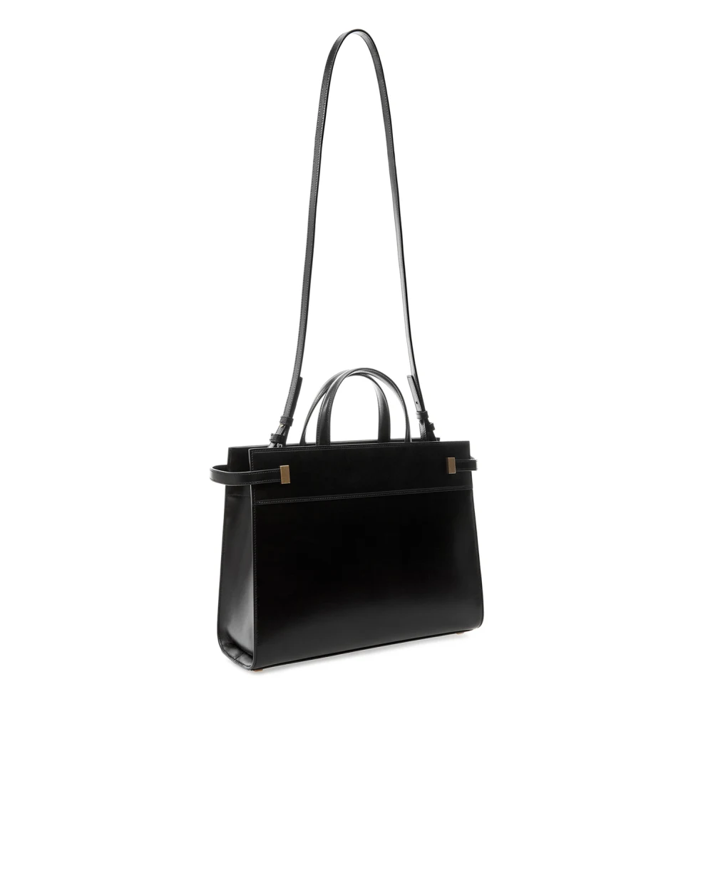 Кожаная сумка Manhattan Saint Laurent 568702-0SX0W-, черный цвет • Купить в интернет-магазине Kameron