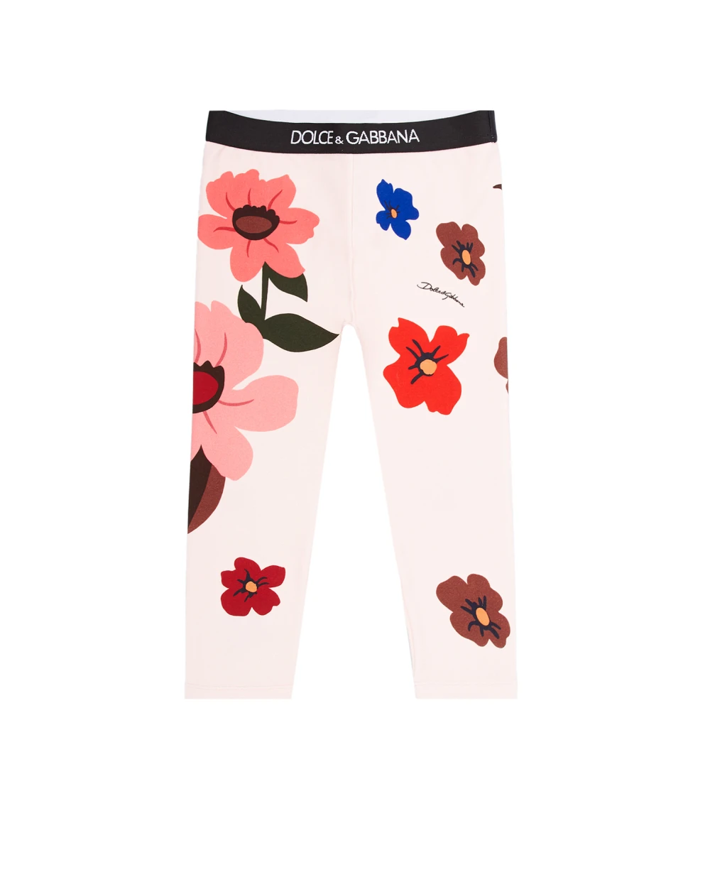 Детские леггинсы Dolce&Gabbana Kids L2JP3J-G7A9R, розовый цвет • Купить в интернет-магазине Kameron
