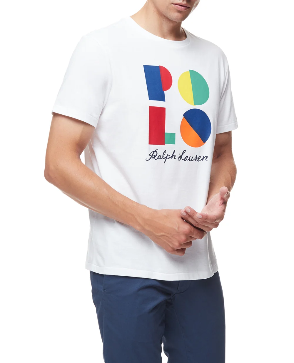 Футболка Polo Ralph Lauren 710843378001, белый цвет • Купить в интернет-магазине Kameron