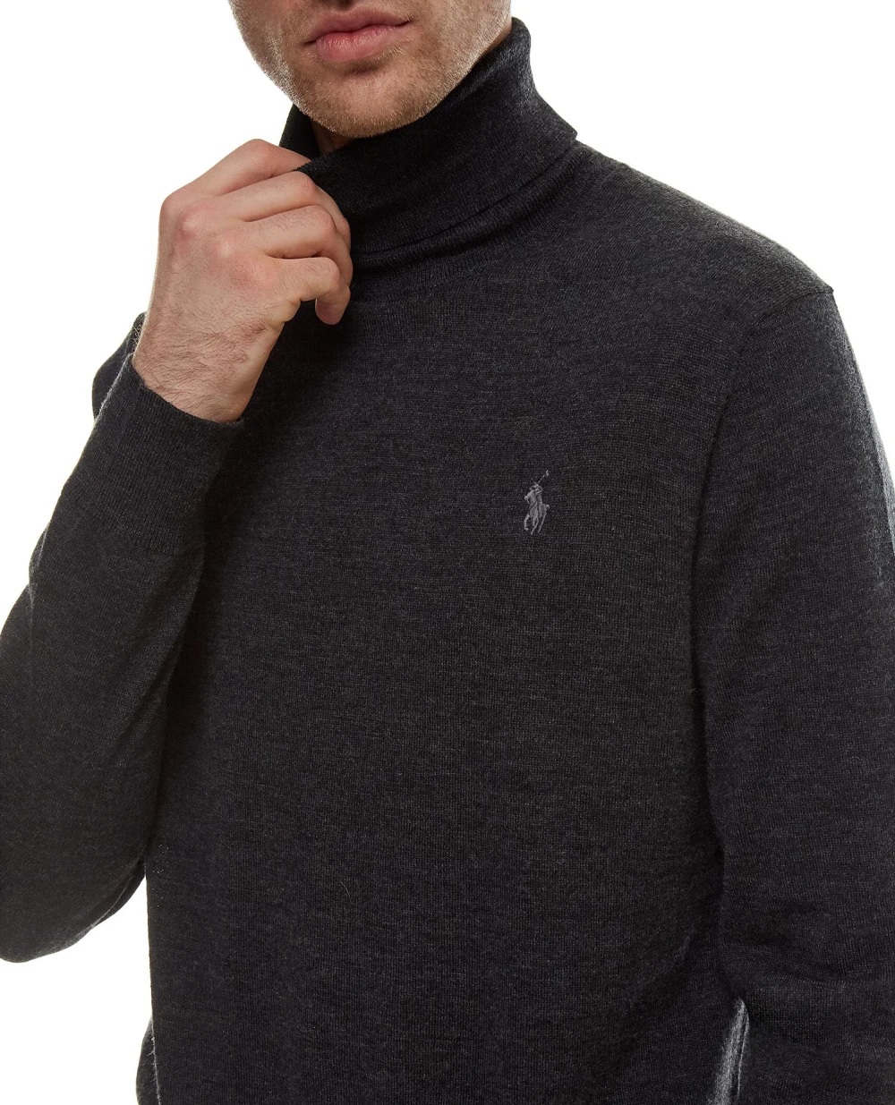 Шерстяной гольф Polo Ralph Lauren 710771090004, серый цвет • Купить в интернет-магазине Kameron