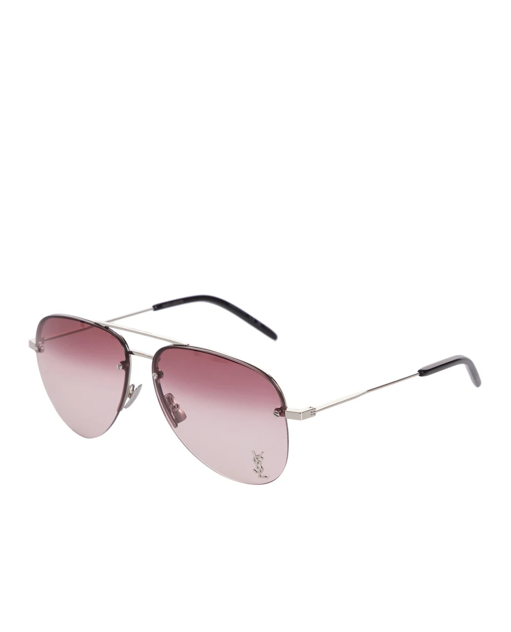 Солнцезащитные очки Saint Laurent SL CLASSIC 11 M-008, серебряный цвет • Купить в интернет-магазине Kameron