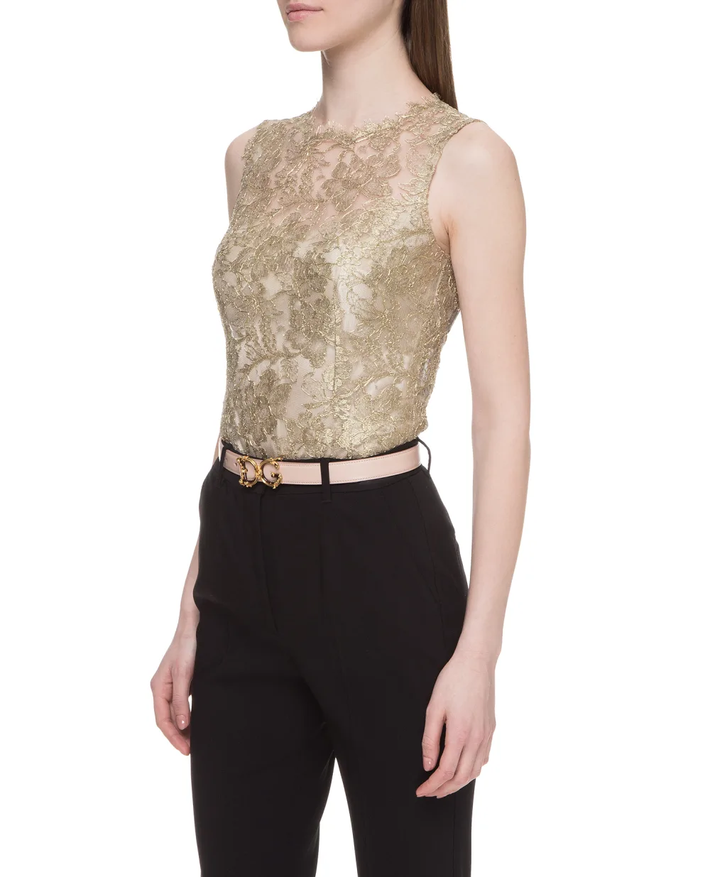 Топ Dolce&Gabbana F7U33T-HLM02, золотой цвет • Купить в интернет-магазине Kameron