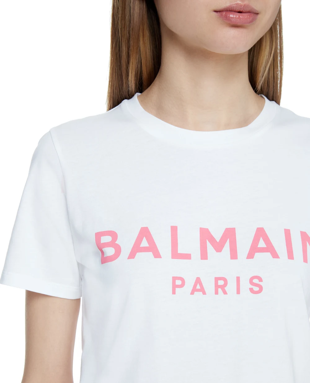 Футболка Balmain VF11350B019, белый цвет • Купить в интернет-магазине Kameron