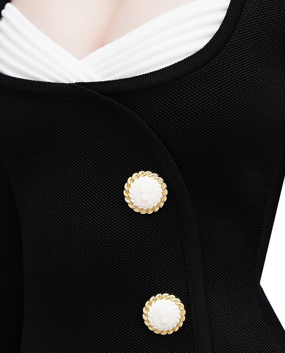 Платье Balmain DF1R8474KG83, черный цвет • Купить в интернет-магазине Kameron