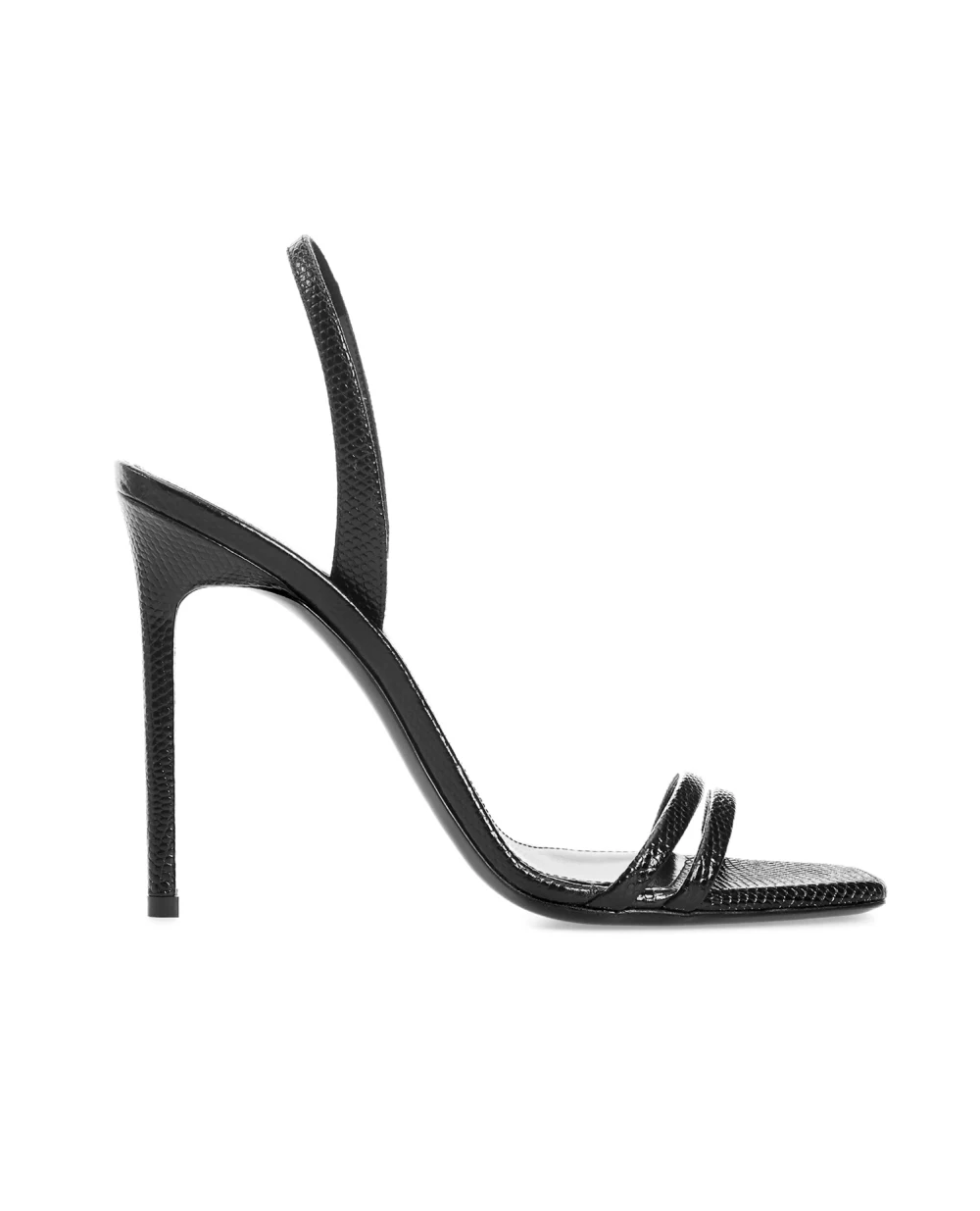 Кожаные босоножки Amber 105 Saint Laurent 658933-2Y900, черный цвет • Купить в интернет-магазине Kameron