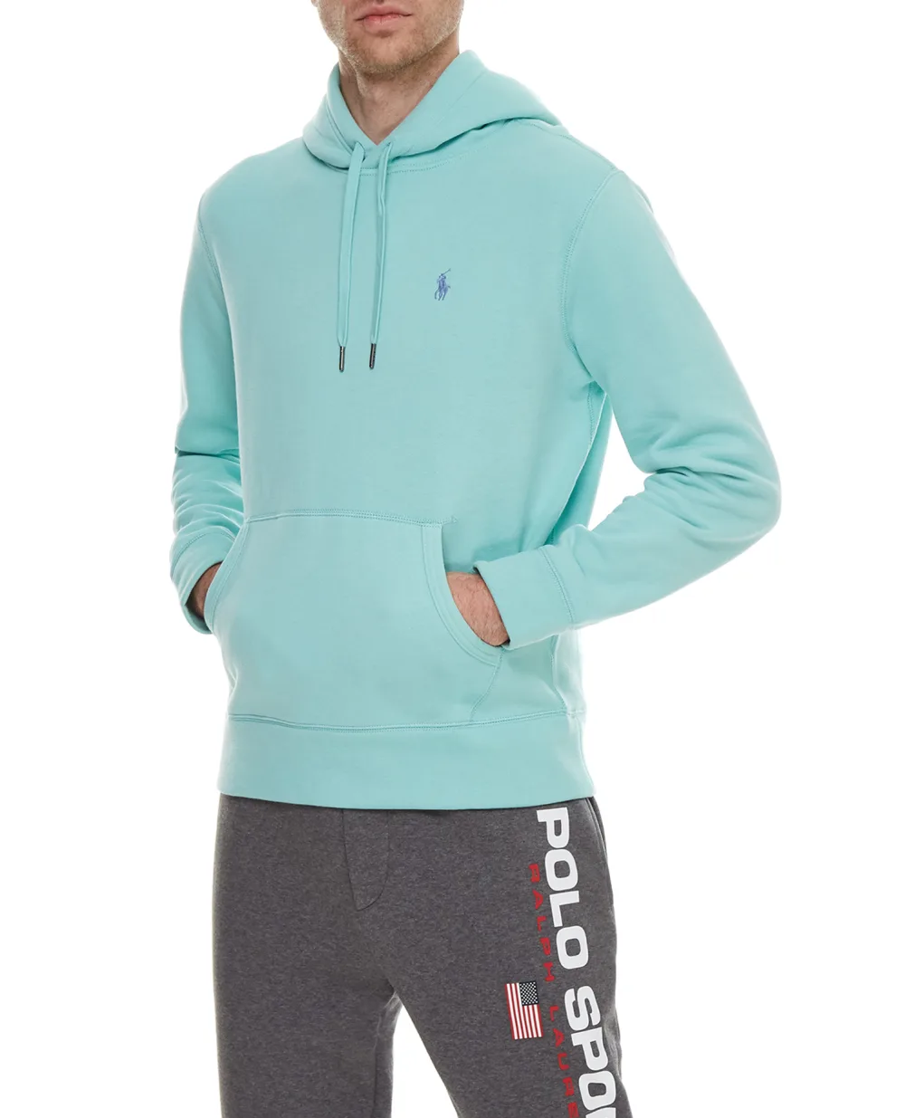 Худи Polo Ralph Lauren 710815485001, бирюзовый цвет • Купить в интернет-магазине Kameron