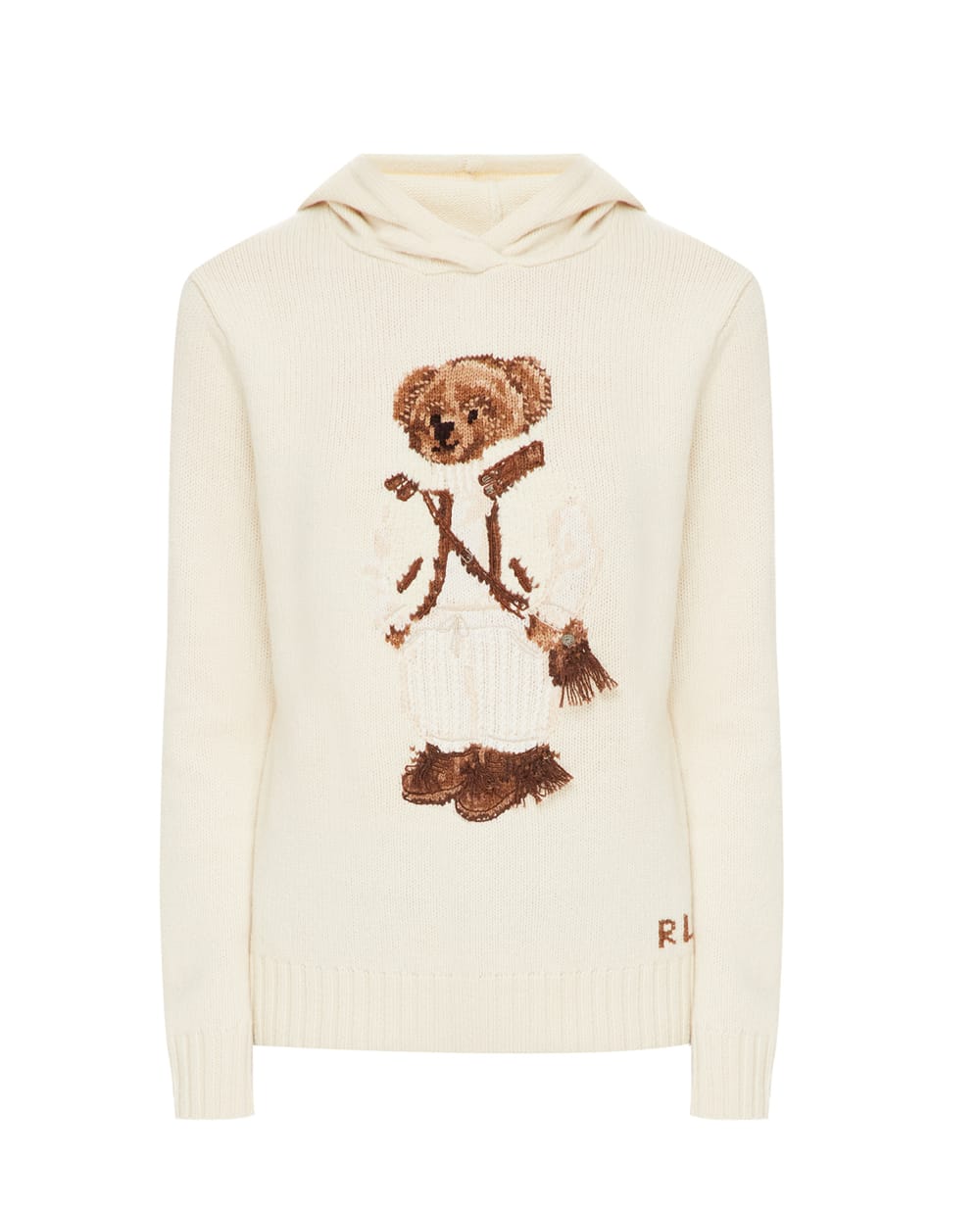 Шерстяное худи Polo Ralph Lauren 211847045001, бежевый цвет • Купить в интернет-магазине Kameron