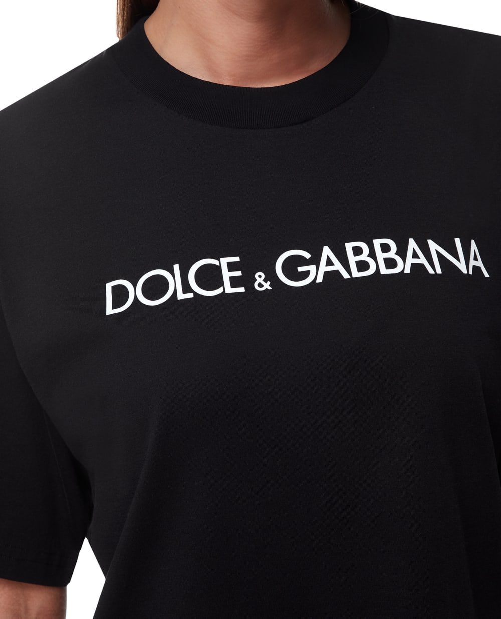 Футболка Dolce&Gabbana F8U10T-G7H4P, черный цвет • Купить в интернет-магазине Kameron