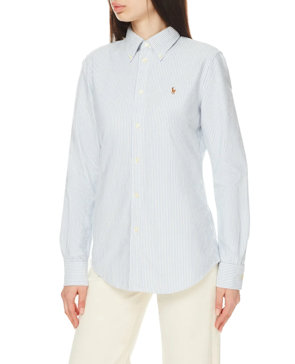 Рубашка Polo Ralph Lauren 211743355004, голубой цвет • Купить в интернет-магазине Kameron