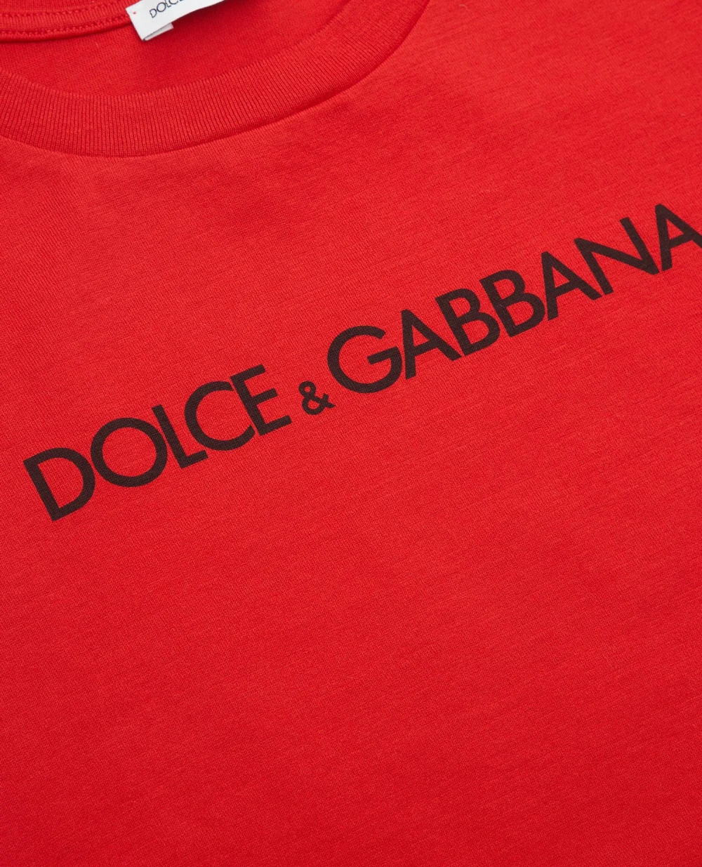Детская футболка Dolce&Gabbana Kids L5JTKT-G7I4M-B, красный цвет • Купить в интернет-магазине Kameron