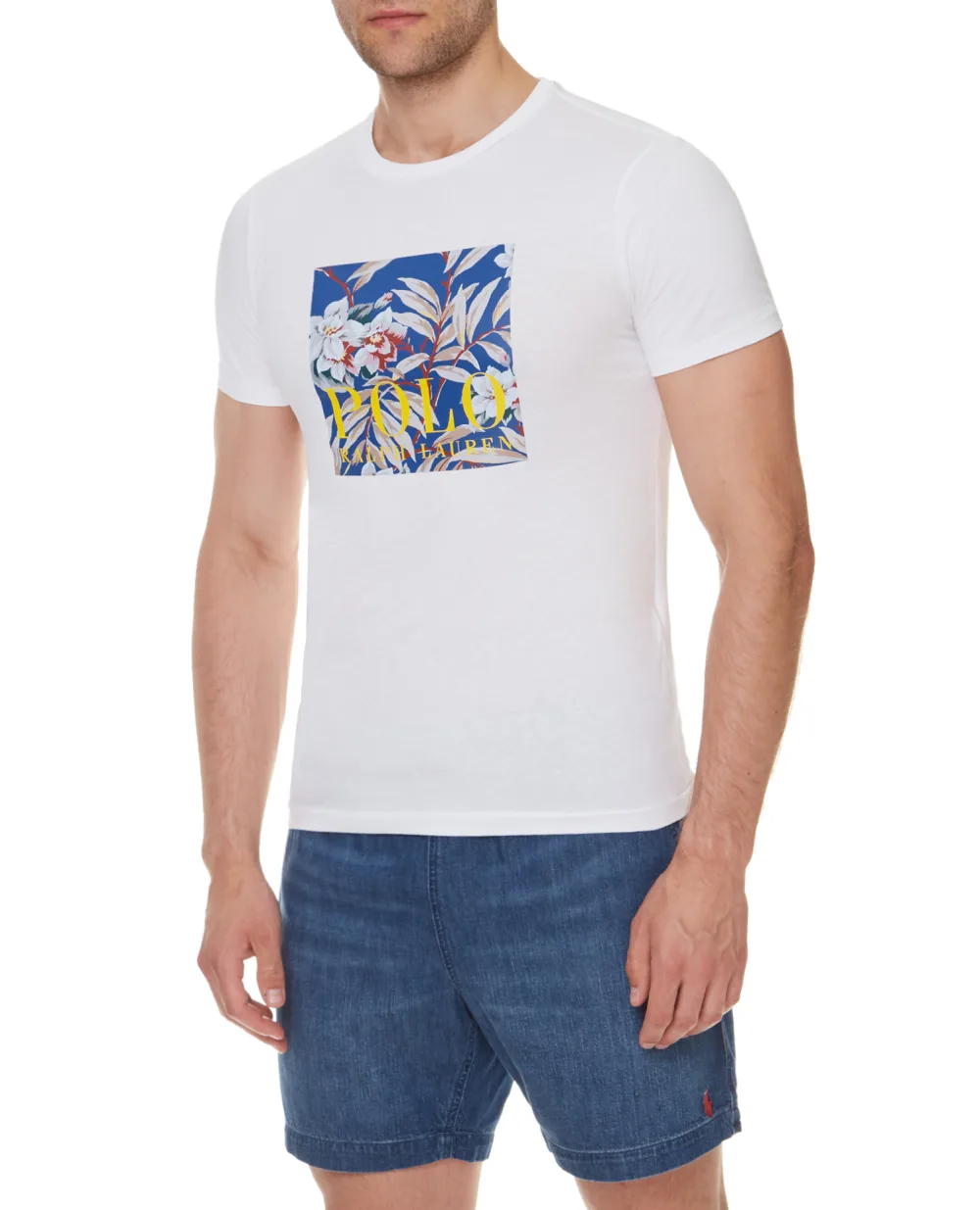 Футболка Polo Ralph Lauren 710839042001, белый цвет • Купить в интернет-магазине Kameron