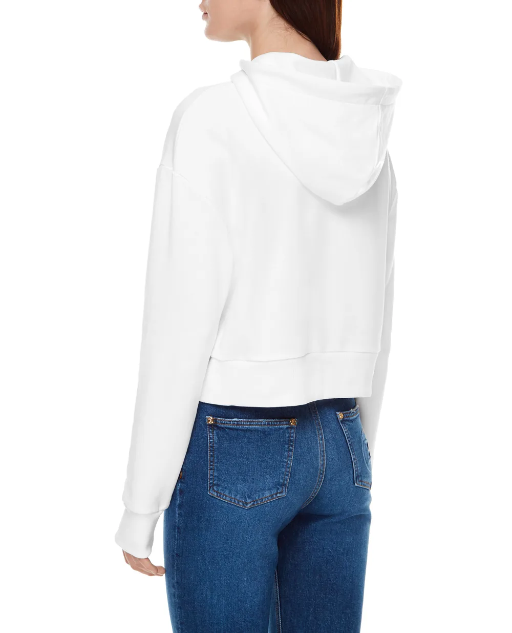 Худи Balmain WF1JP000B013, белый цвет • Купить в интернет-магазине Kameron