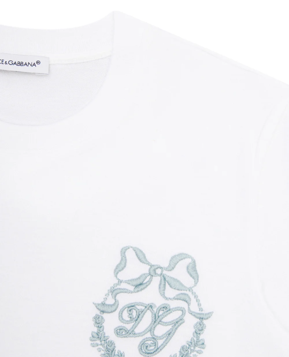 футболка Dolce&Gabbana Kids L5JT9H-G7XIY-B, белый цвет • Купить в интернет-магазине Kameron