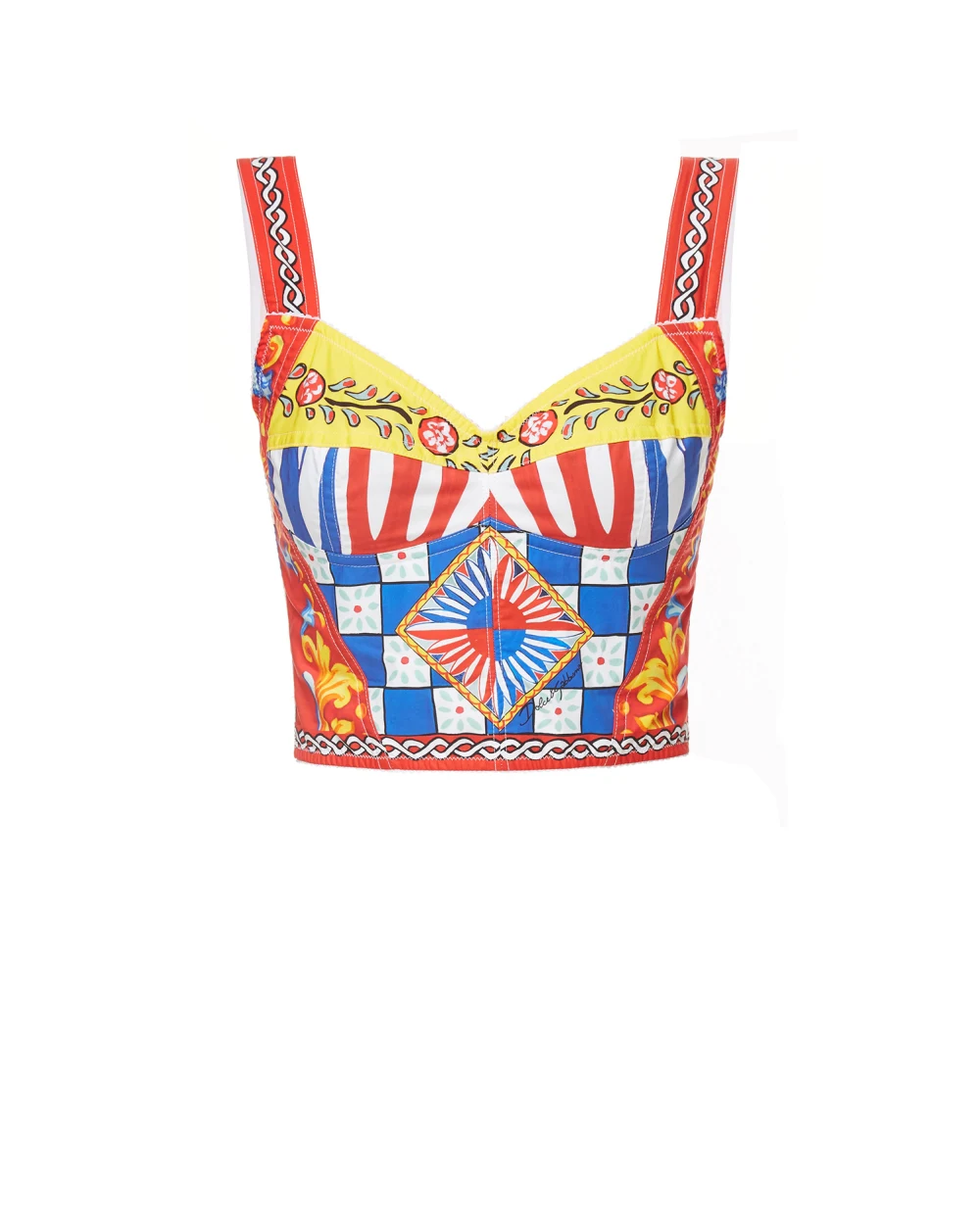 Топ Dolce&Gabbana F7W98T-GDS11, разноцветный цвет • Купить в интернет-магазине Kameron