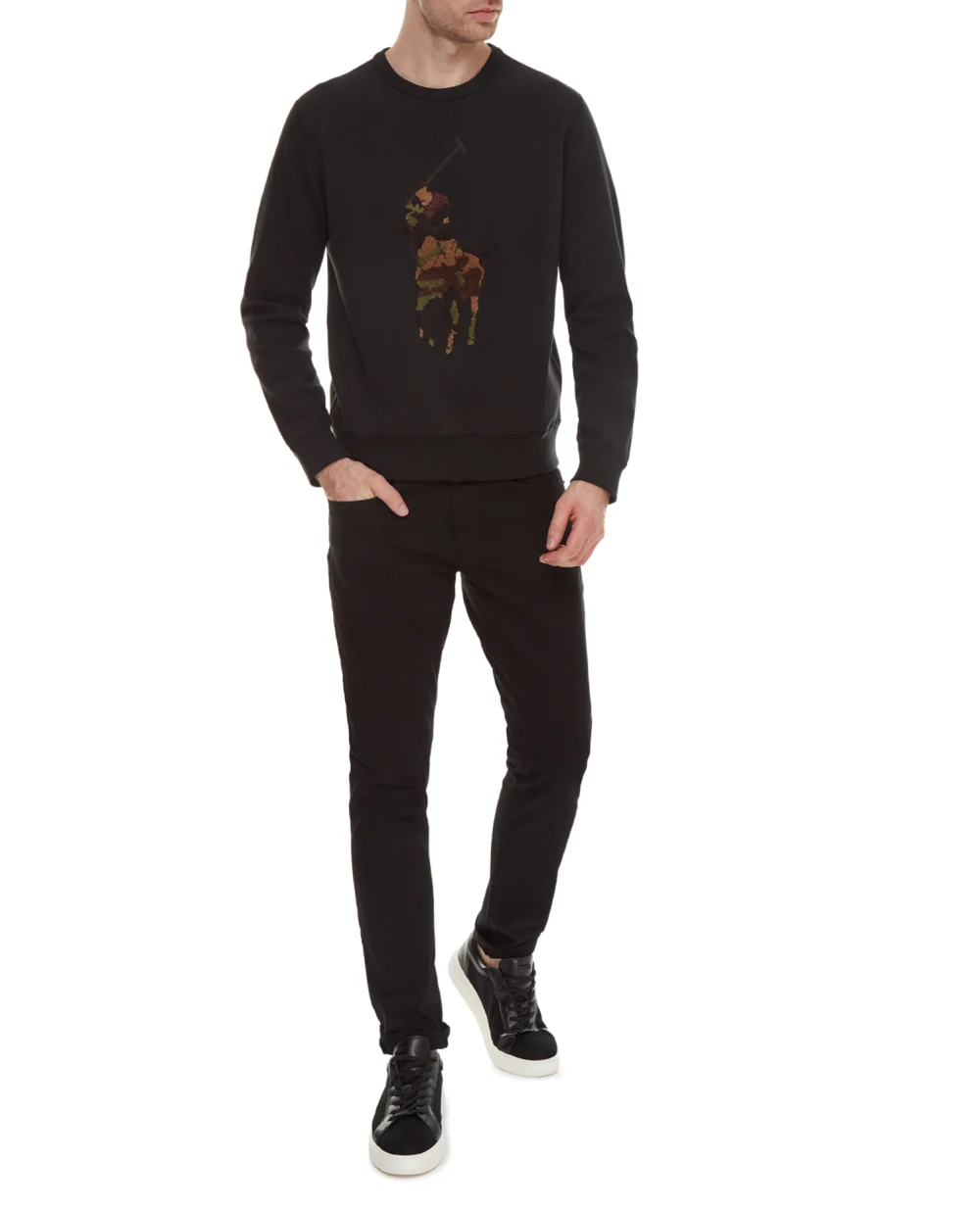 Світшот Polo Ralph Lauren 710766862021, чорний колір • Купити в інтернет-магазині Kameron