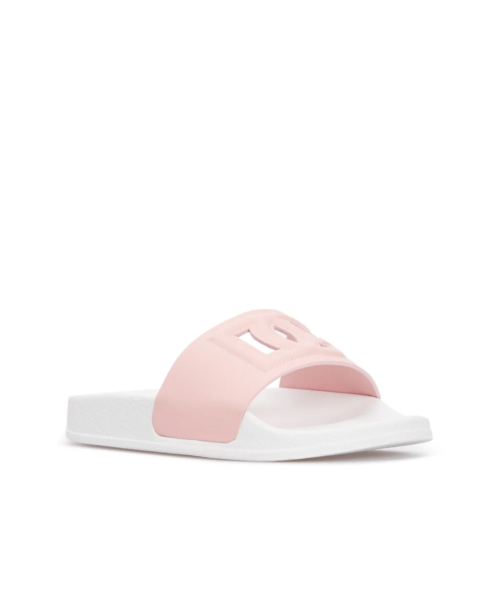 Кожаные слайдеры Dolce&Gabbana Kids D11031-A1735-M, розовый цвет • Купить в интернет-магазине Kameron