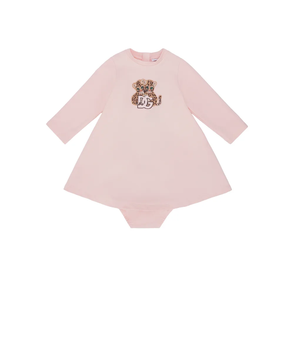 Детское платье Dolce&Gabbana Kids L2JD7T-G7KT4, розовый цвет • Купить в интернет-магазине Kameron
