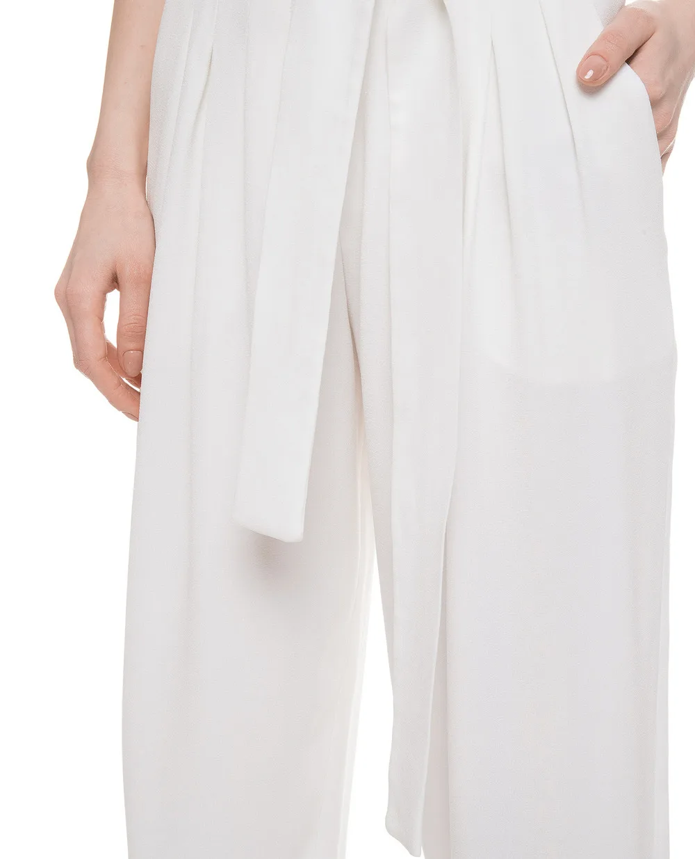 Штани Balmain RF05332207D, білий колір • Купити в інтернет-магазині Kameron