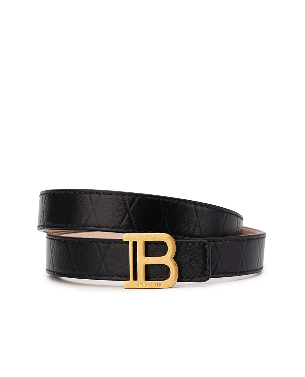 Ремень Balmain CN0WJ000LQML, черный цвет • Купить в интернет-магазине Kameron