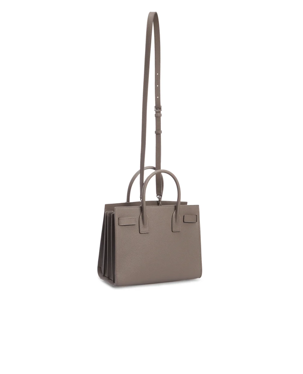 Кожаная сумка Sac De Jour Baby Saint Laurent 421863-B681N-, серый цвет • Купить в интернет-магазине Kameron