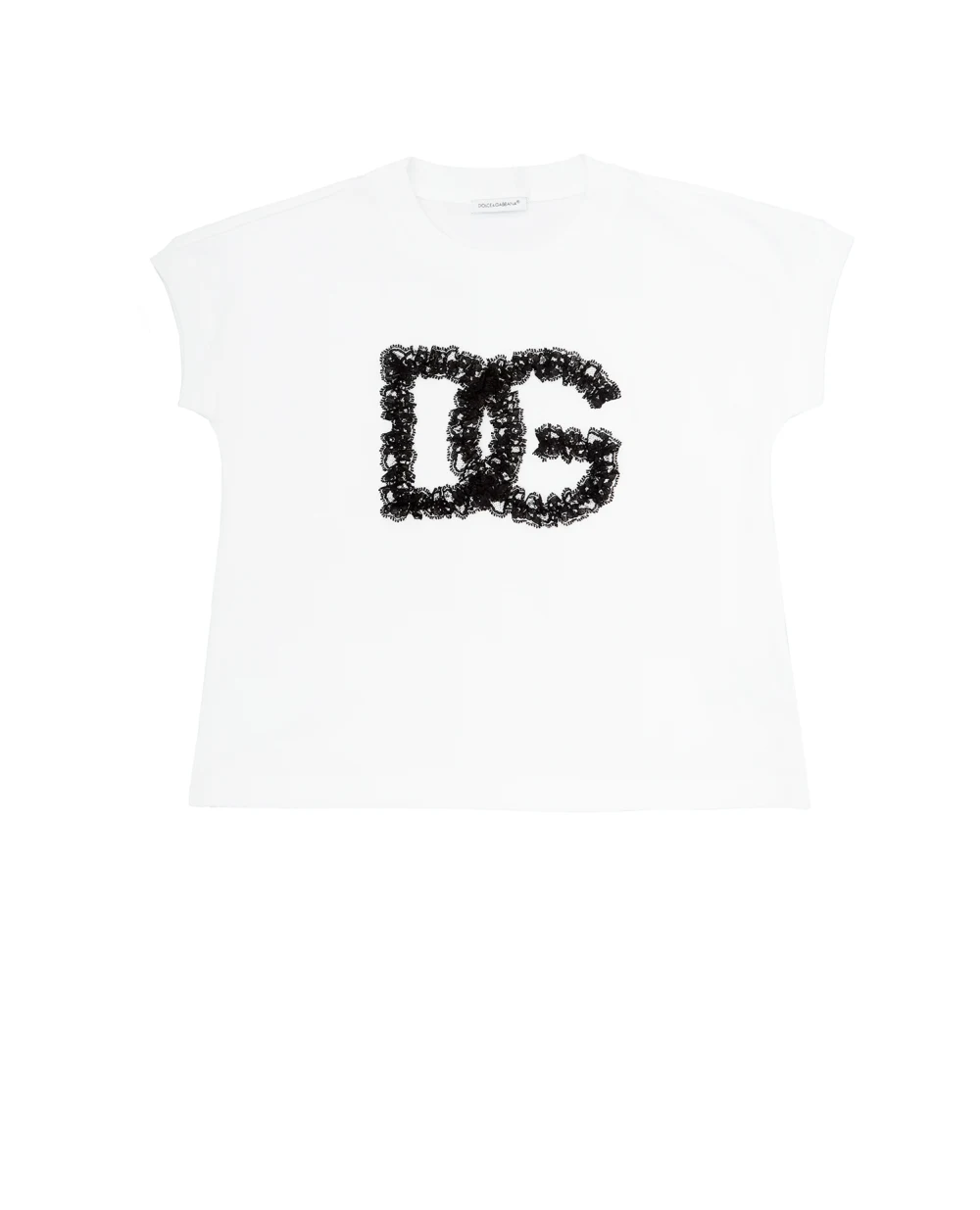 Футболка Dolce&Gabbana Kids L5JTHE-G7A9D-B, белый цвет • Купить в интернет-магазине Kameron