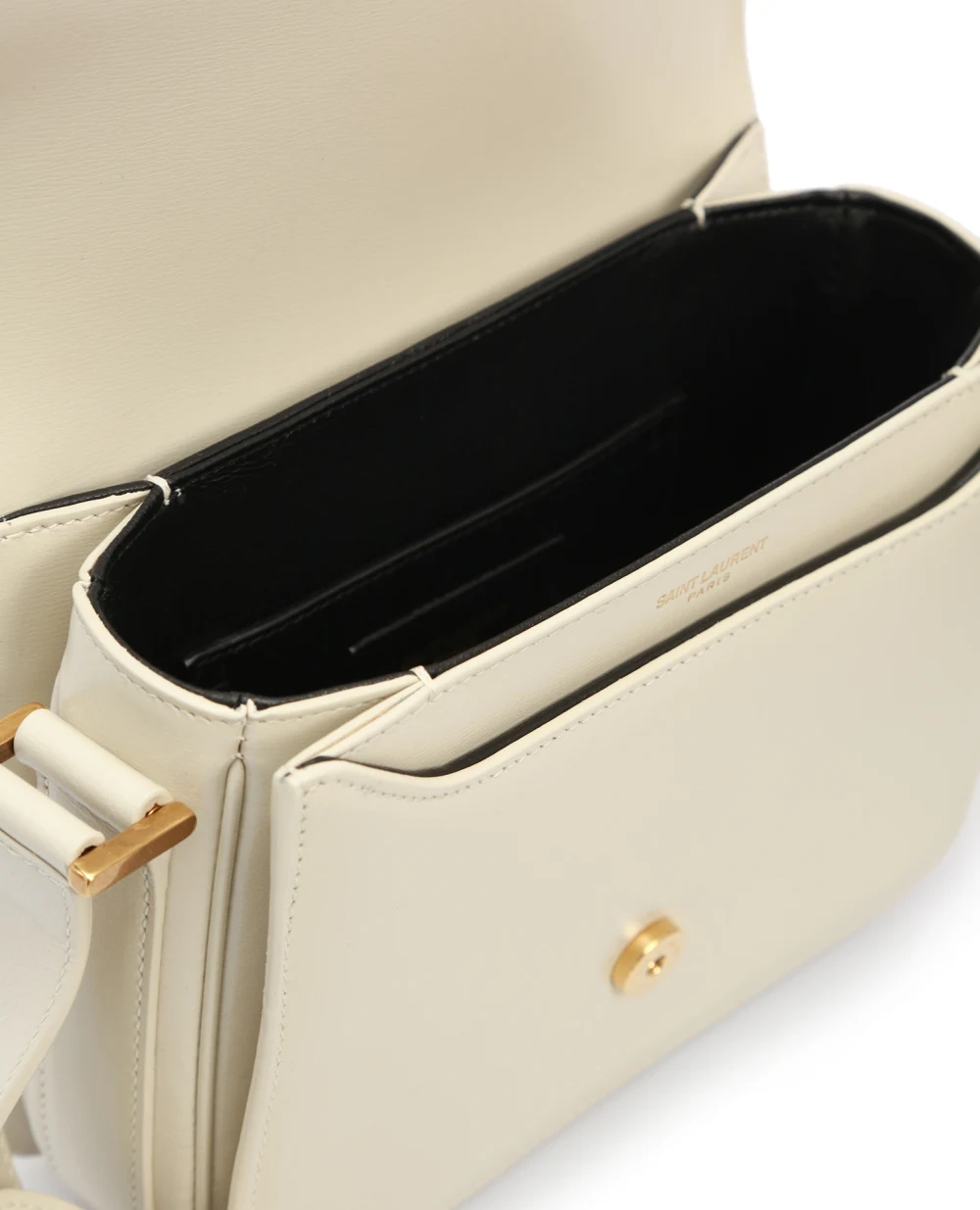 Кожаная сумка Le 61 small Saint Laurent 568569-02G0W-, белый цвет • Купить в интернет-магазине Kameron