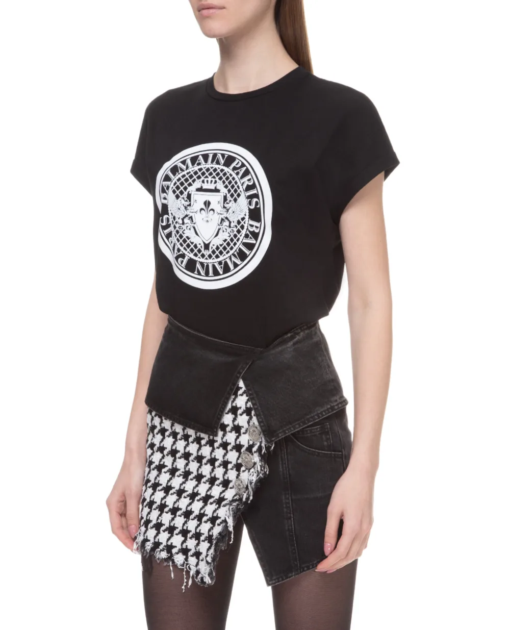 Футболка Balmain SF11366I196, черный цвет • Купить в интернет-магазине Kameron