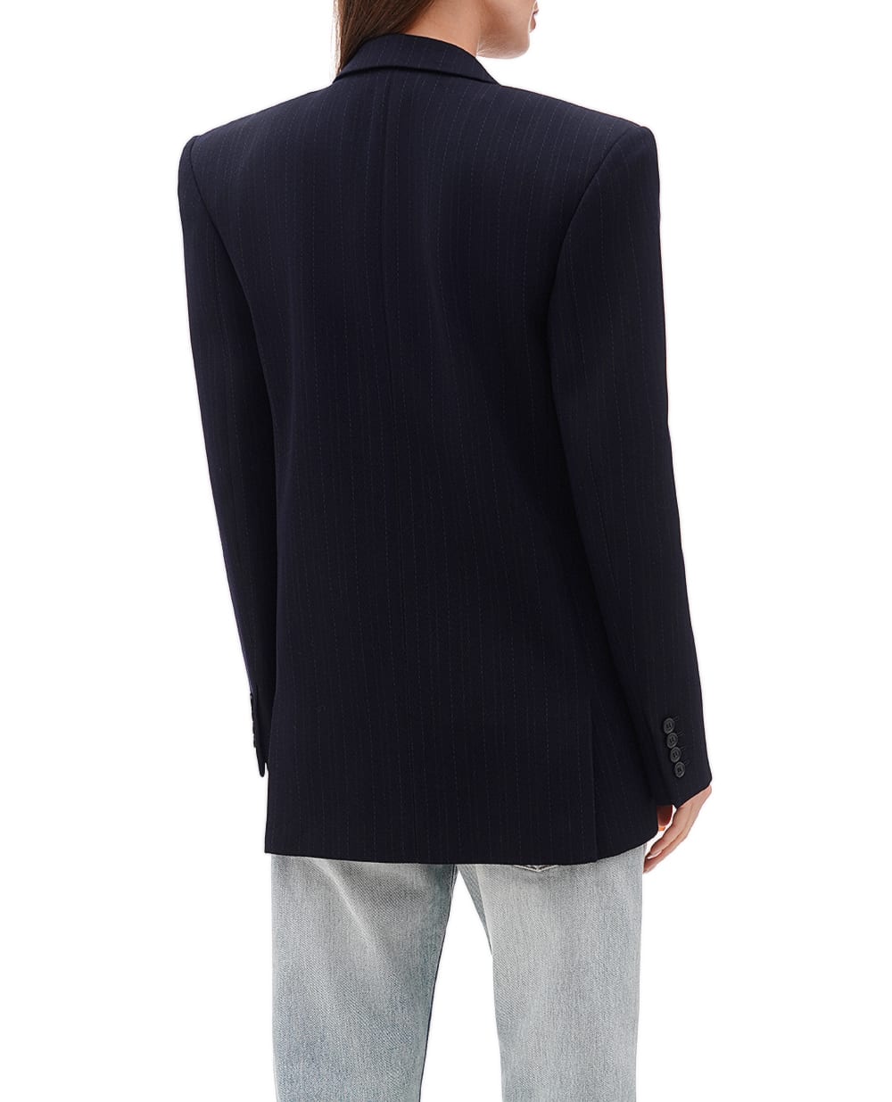 Жакет Saint Laurent 762930-Y5H33, темно-синий цвет • Купить в интернет-магазине Kameron