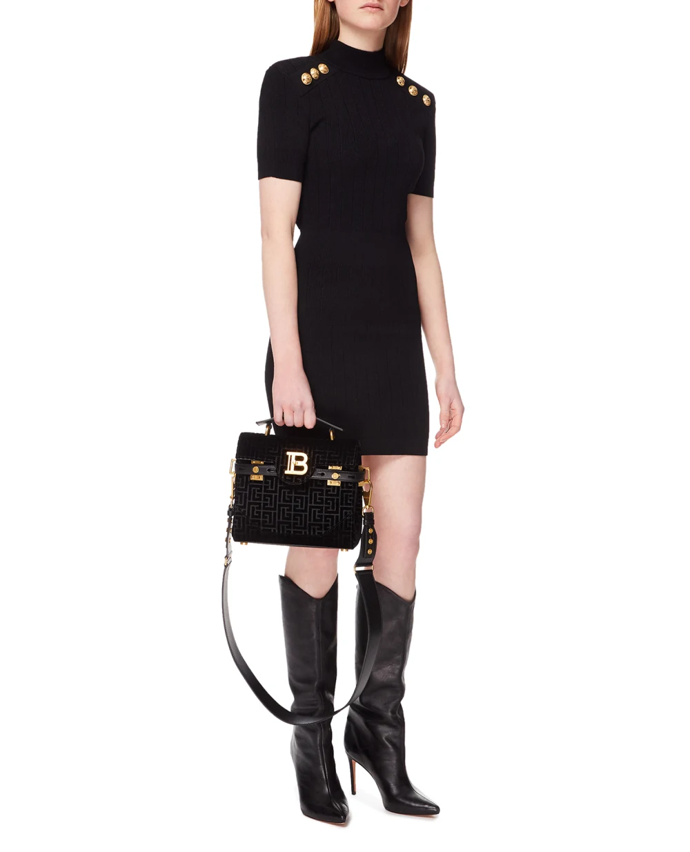 Сумка Balmain YN1DB526TEVL, черный цвет • Купить в интернет-магазине Kameron