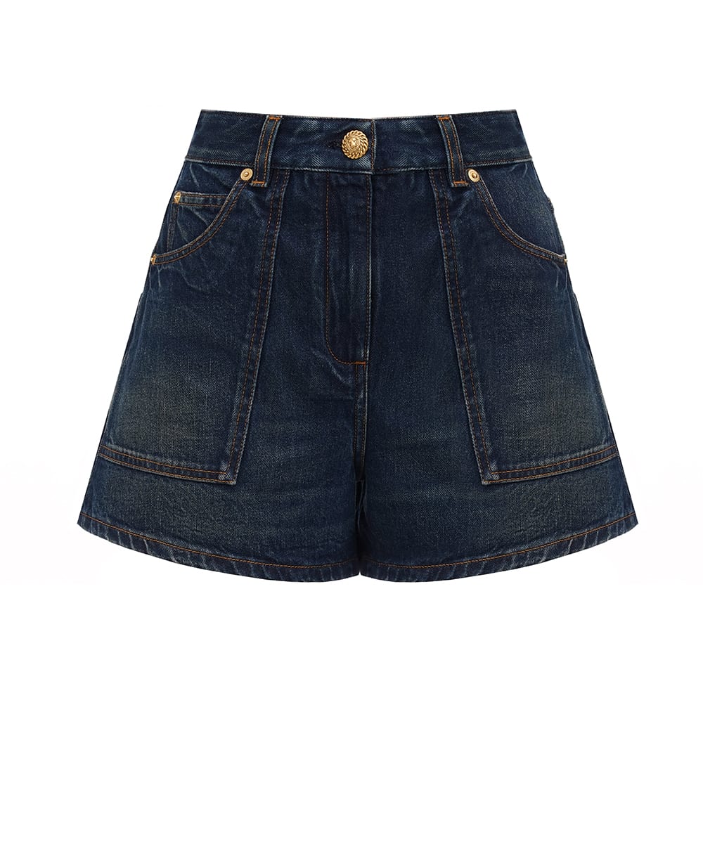 Шорты джинсовые Balmain BF0MA106DD63, синий цвет • Купить в интернет-магазине Kameron