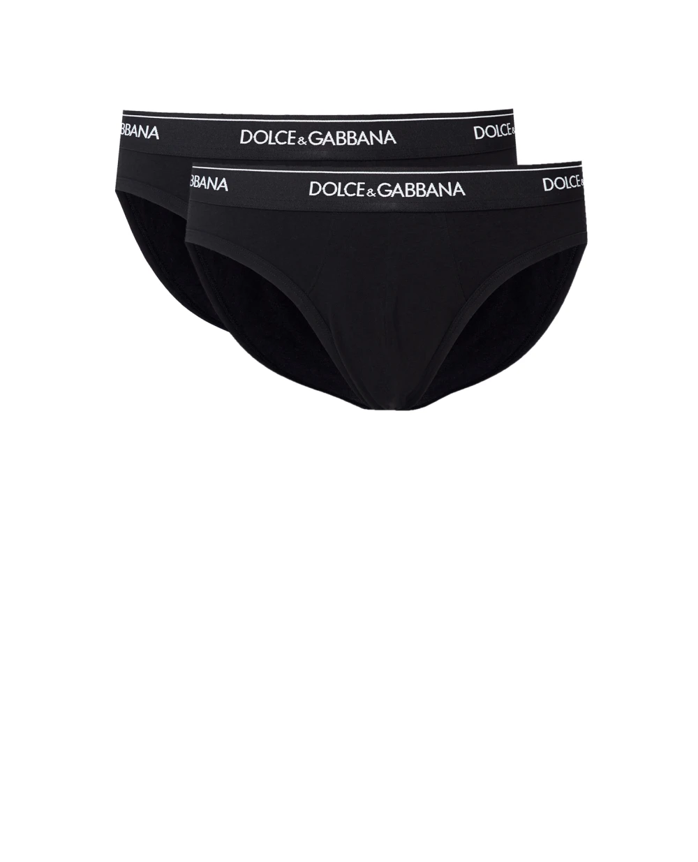 Брифи (2 шт.) Dolce&Gabbana M9C03J-ONN95, чорний колір • Купити в інтернет-магазині Kameron