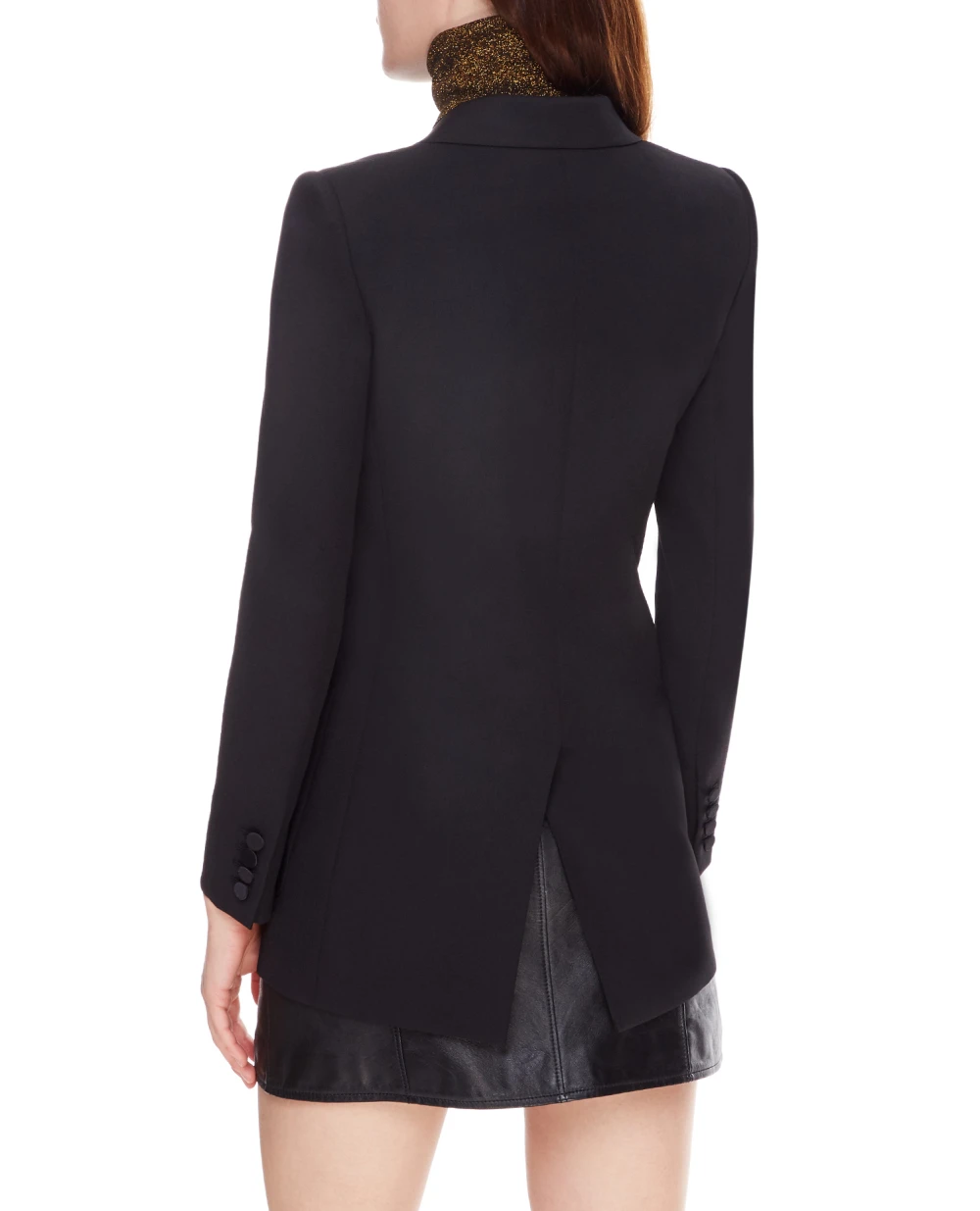 Шерстяной блейзер Saint Laurent 665488-Y512W, черный цвет • Купить в интернет-магазине Kameron