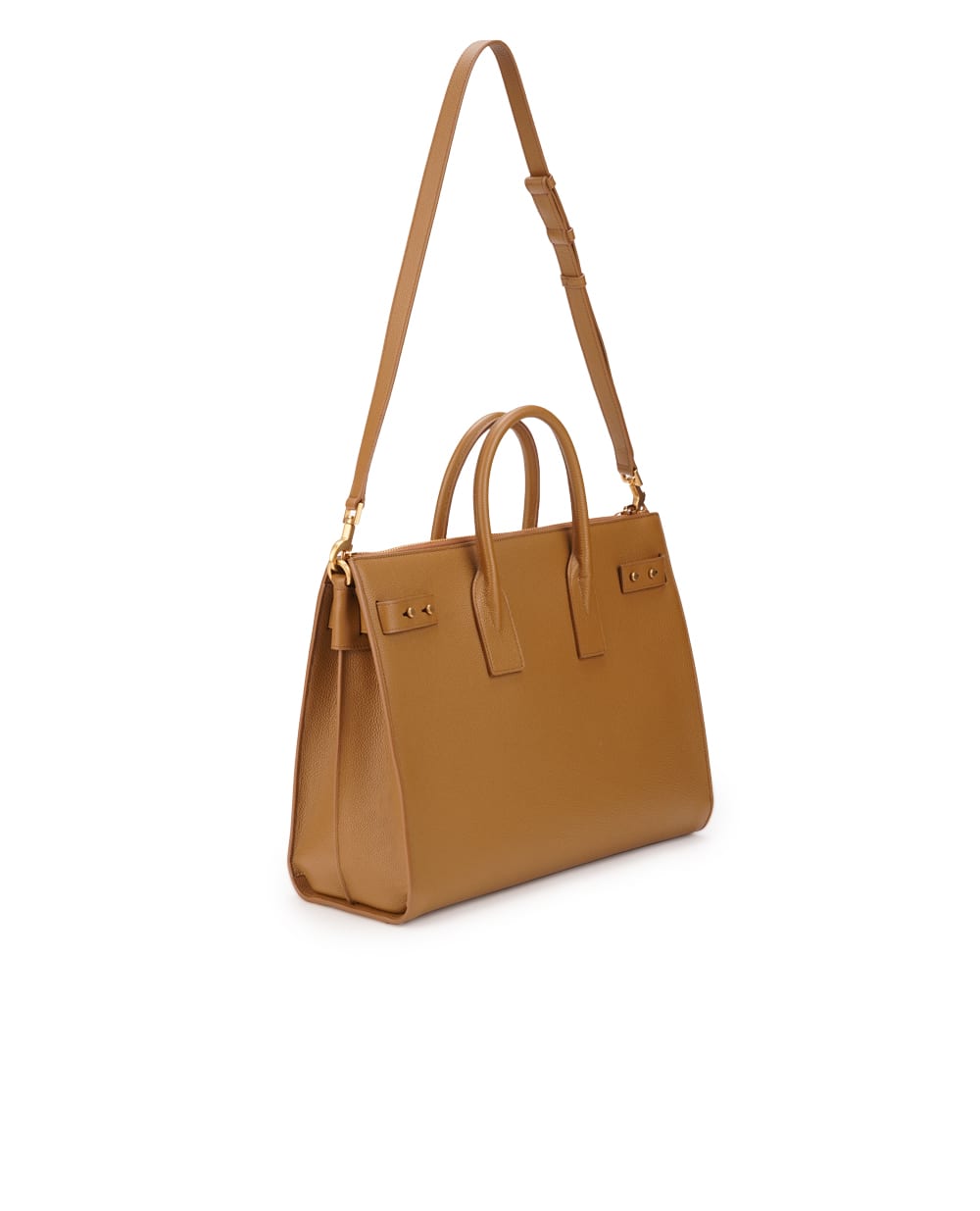 Кожаная сумка Sac De Jour Large Saint Laurent 737586-DTI0W, коричневый цвет • Купить в интернет-магазине Kameron