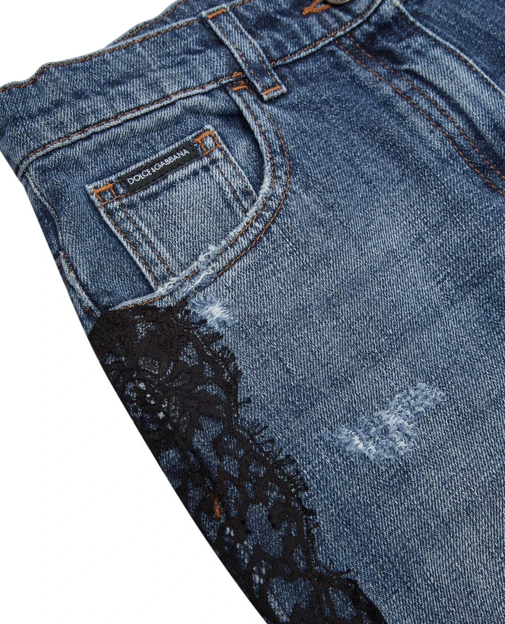 Детские джинсы Dolce&Gabbana Kids L52F61-LDB16-B, синий цвет • Купить в интернет-магазине Kameron