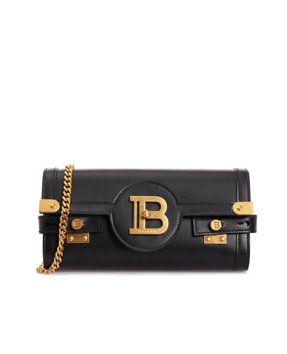 Кожаная сумка B-Buzz Balmain BN1LE596LAVE, черный цвет • Купить в интернет-магазине Kameron