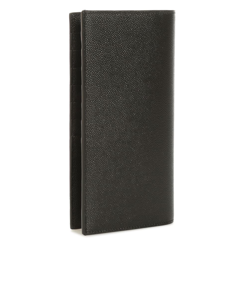 Кожаный кошелек Saint Laurent 396308-BTY0N, черный цвет • Купить в интернет-магазине Kameron