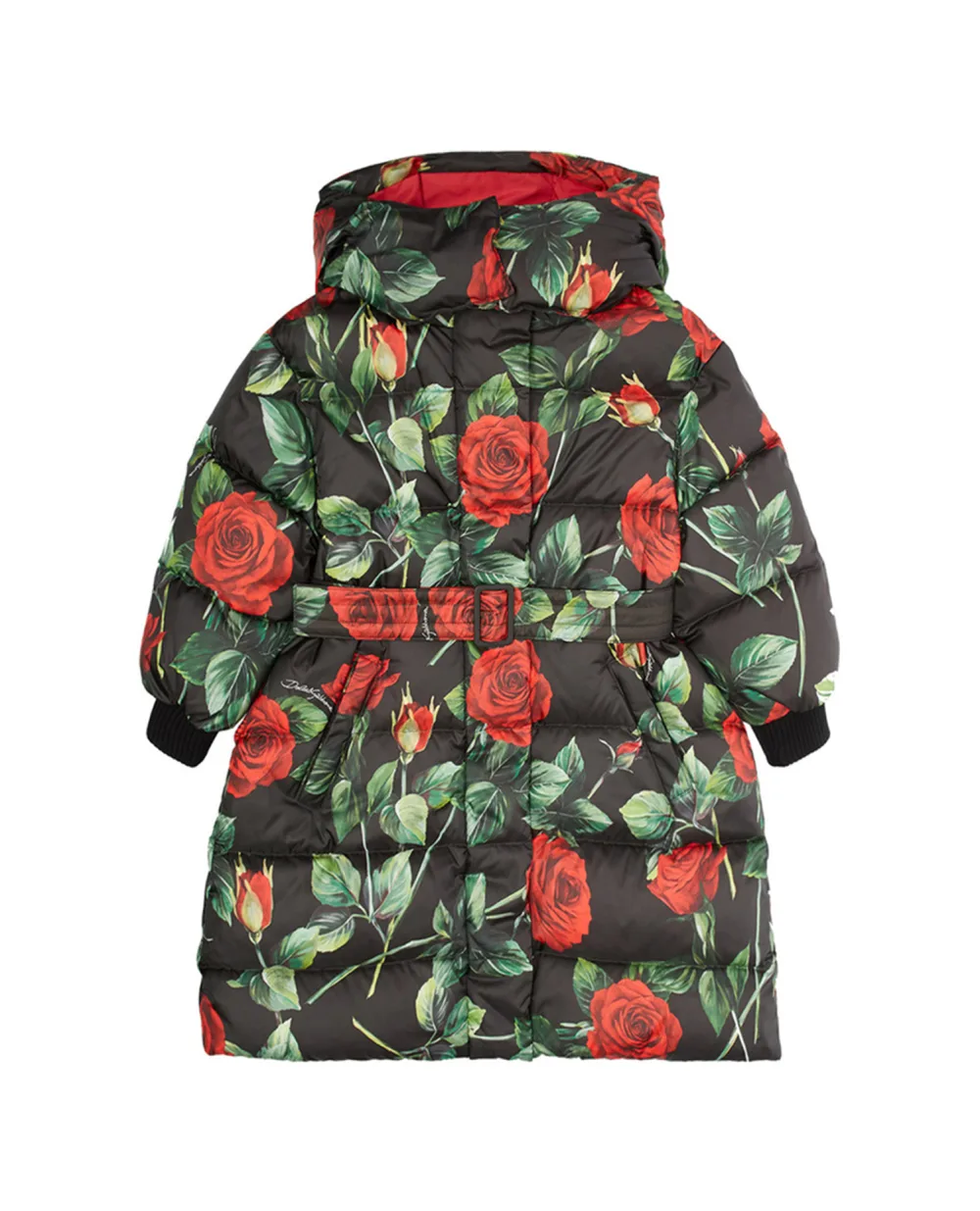 Пуховик Dolce&Gabbana Kids L5JBJM-FSSGK-S, черный цвет • Купить в интернет-магазине Kameron