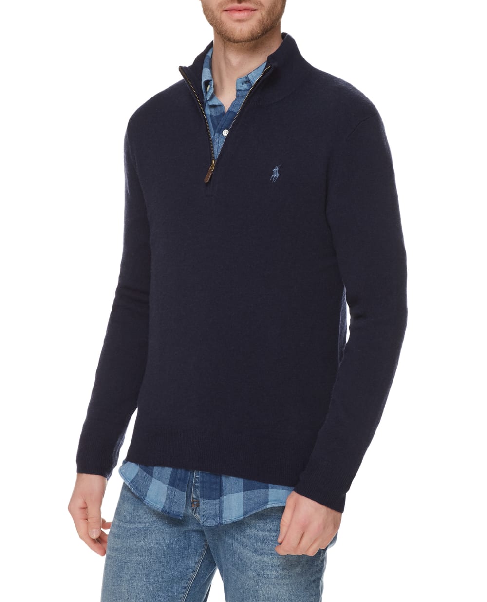Шерстяной джемпер Polo Ralph Lauren 710723053004, синий цвет • Купить в интернет-магазине Kameron