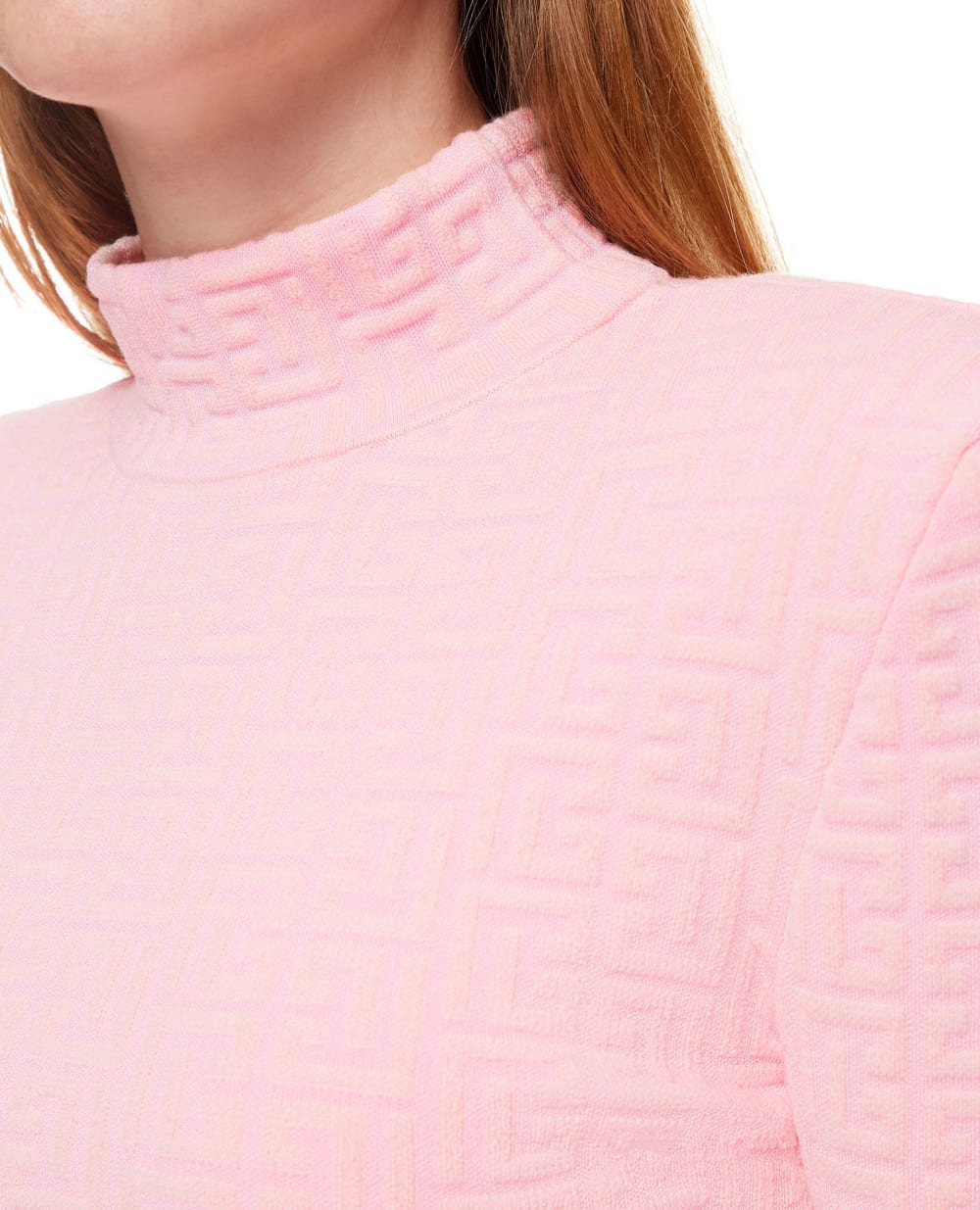 Шерстяной гольф Balmain YF1KF000KB02, розовый цвет • Купить в интернет-магазине Kameron