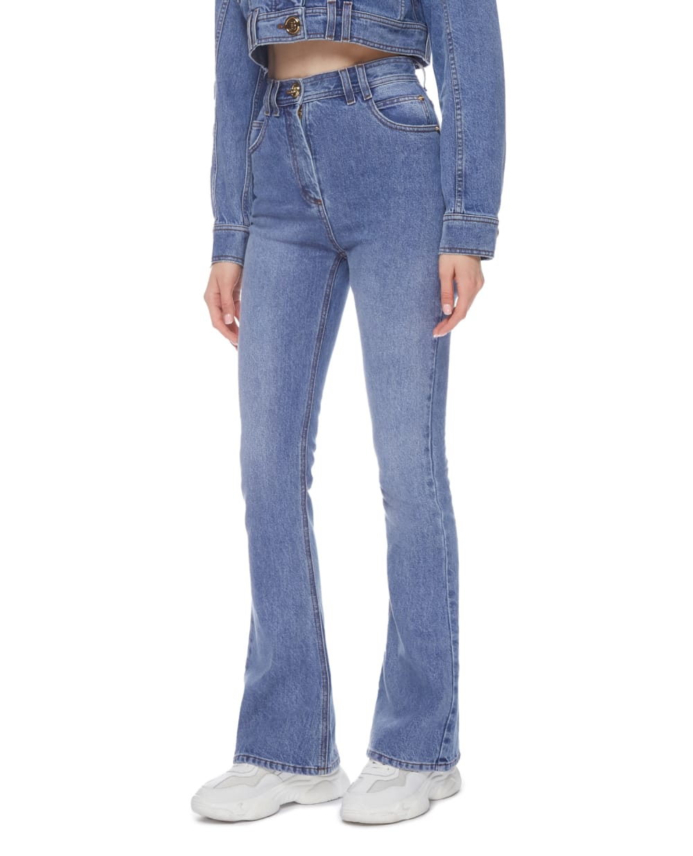 Джинсы Balmain VF0MJ025D113, голубой цвет • Купить в интернет-магазине Kameron