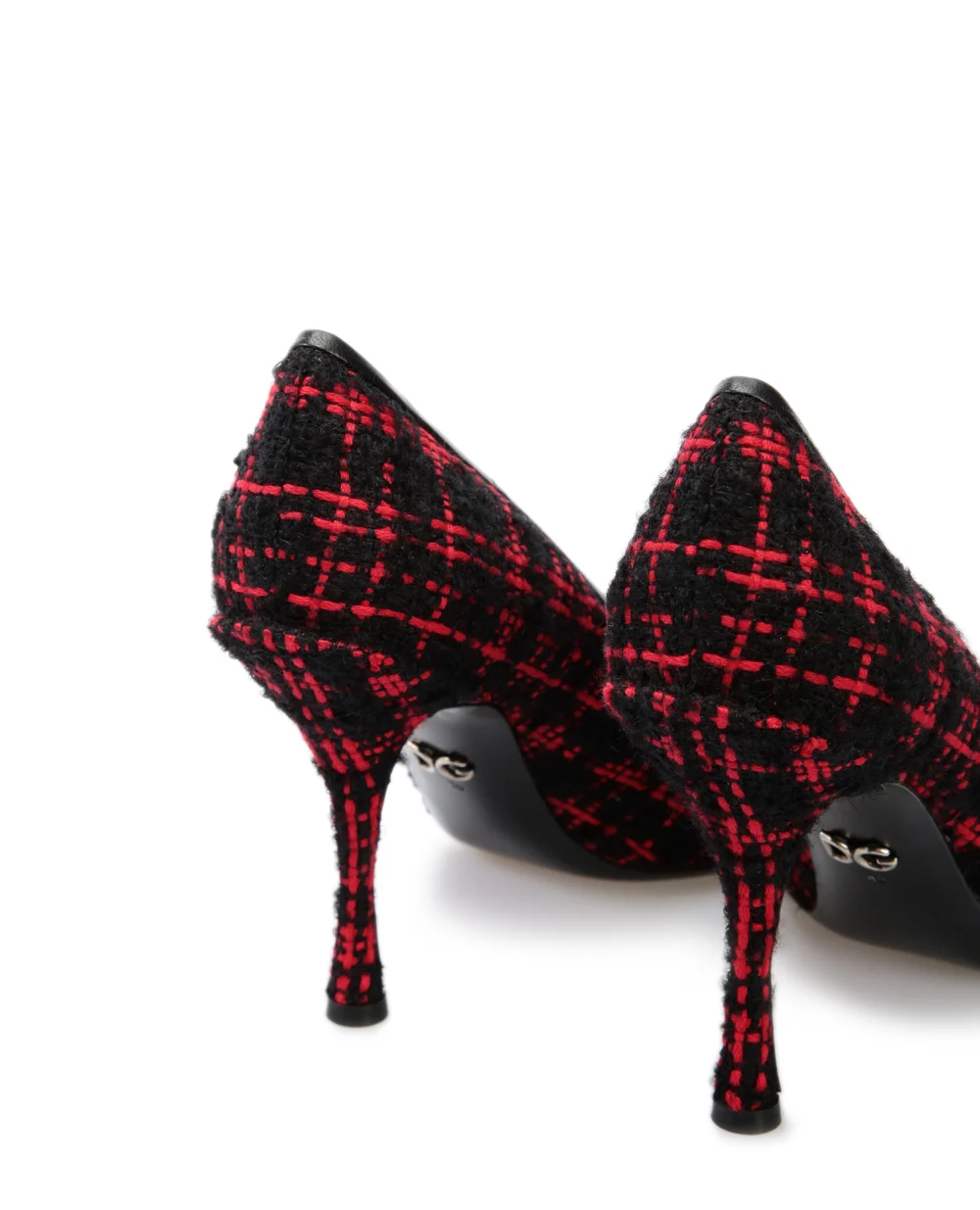 Твидовые лодочки Amore Dolce&Gabbana CD1361-AJ859, черный цвет • Купить в интернет-магазине Kameron